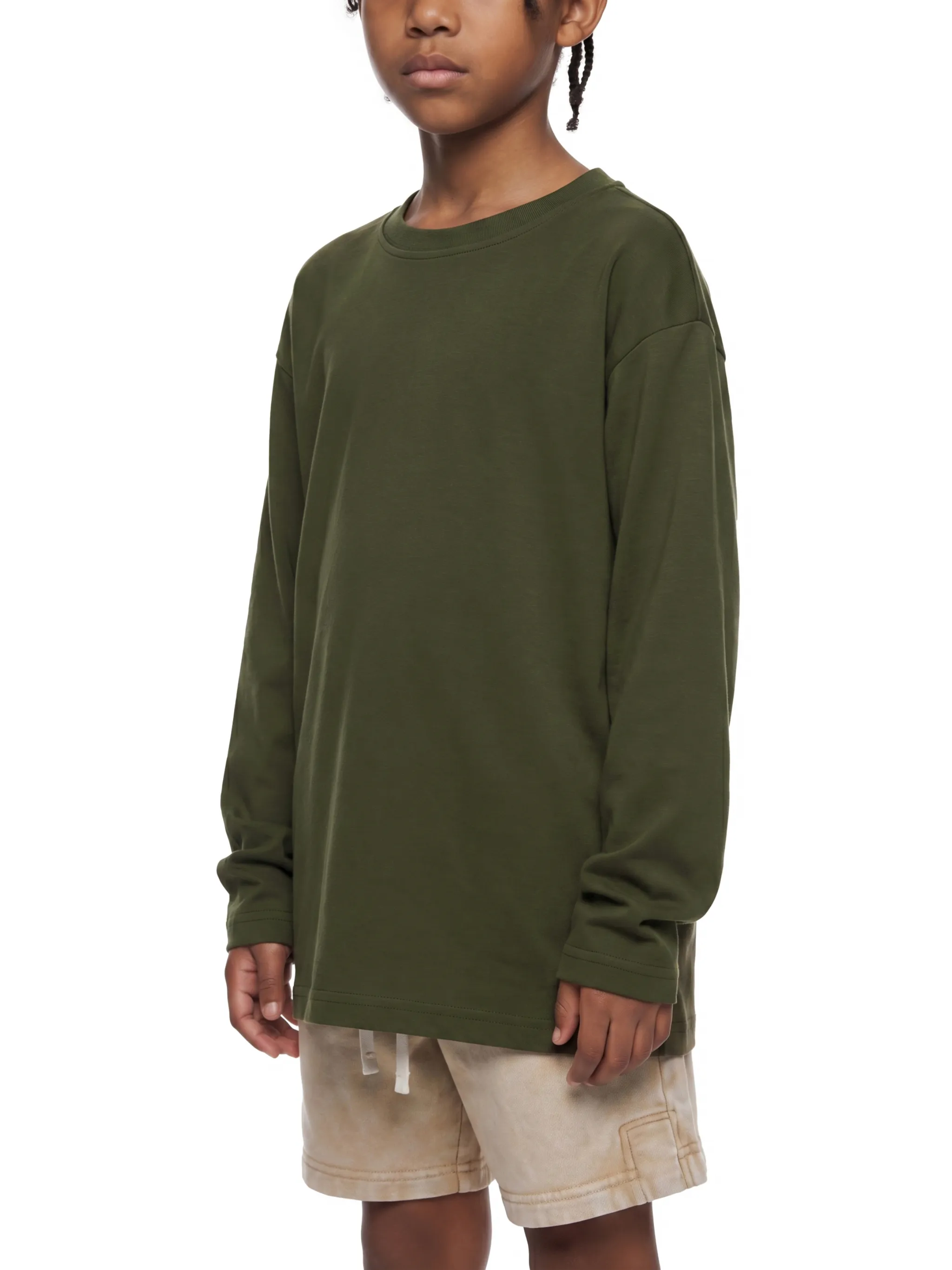 Kid's Drop Shoulder Long Sleeve T-Shirt