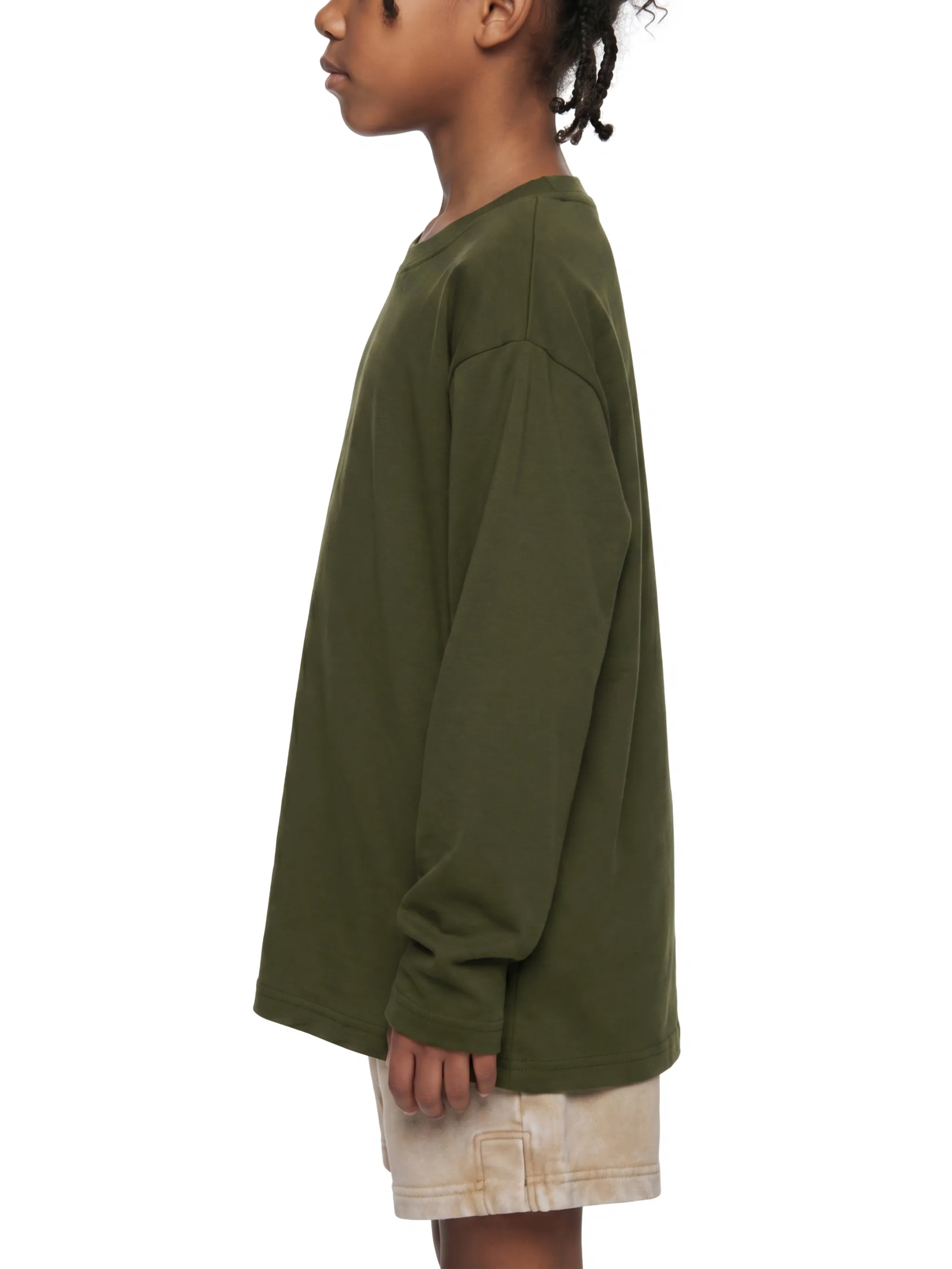 Kid's Drop Shoulder Long Sleeve T-Shirt