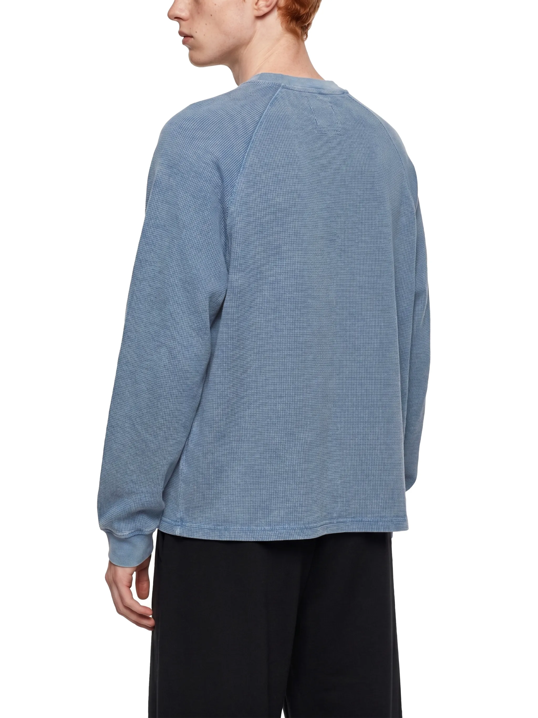 Unisex Vintage Wash Boxy  Waffle T-Shirt
