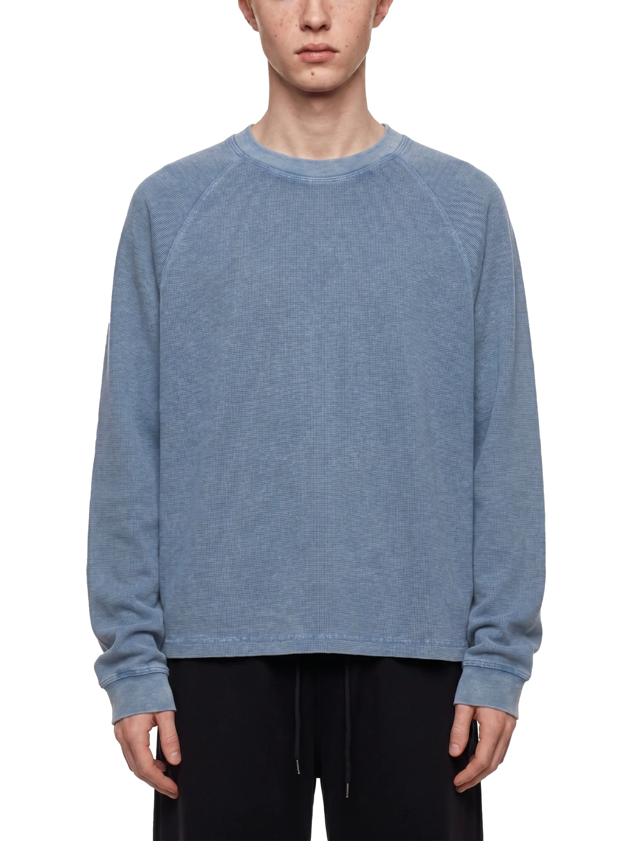 Unisex Vintage Wash Boxy  Waffle T-Shirt