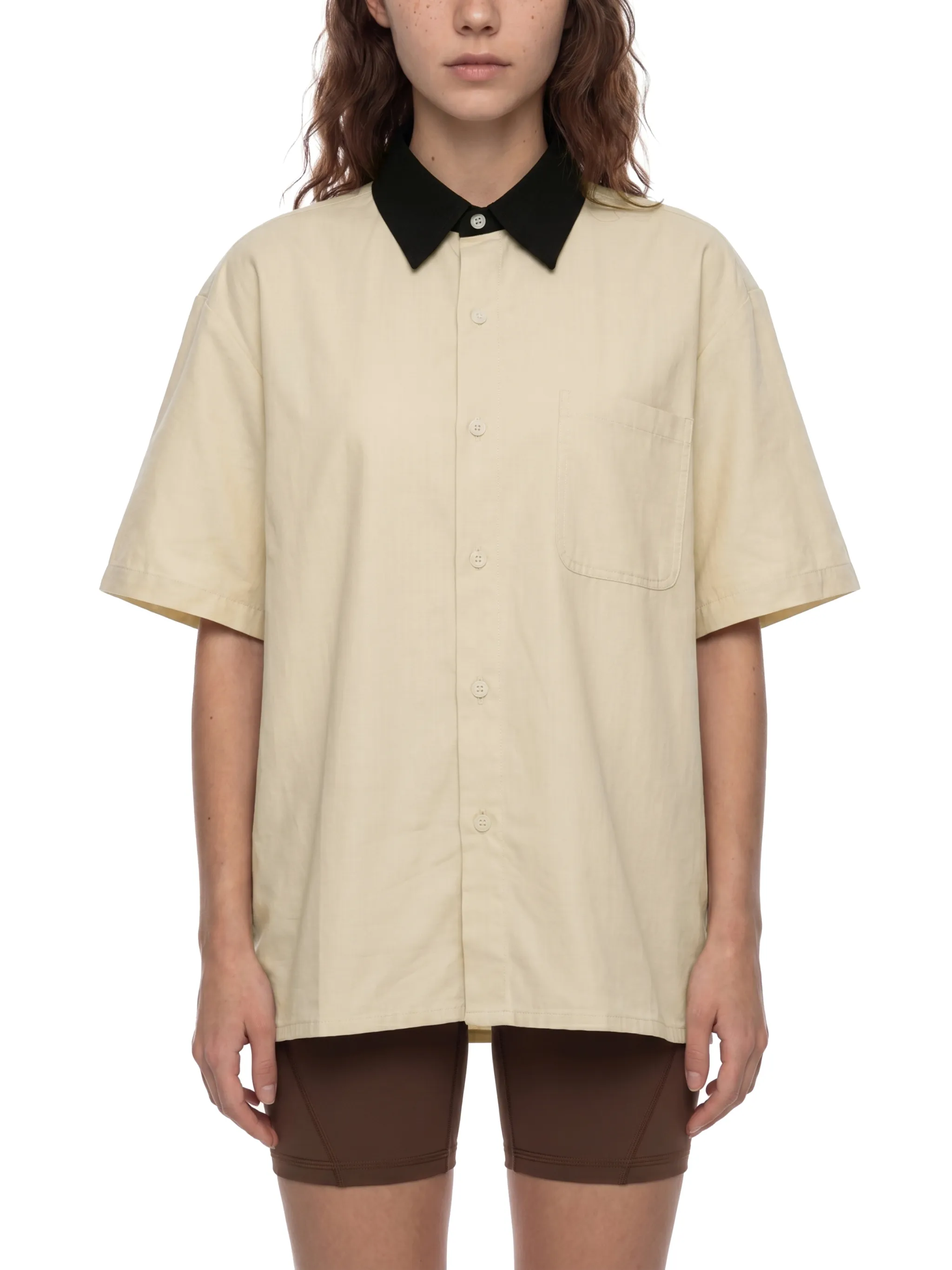Unisex Color Block Short Sleeve Shirt