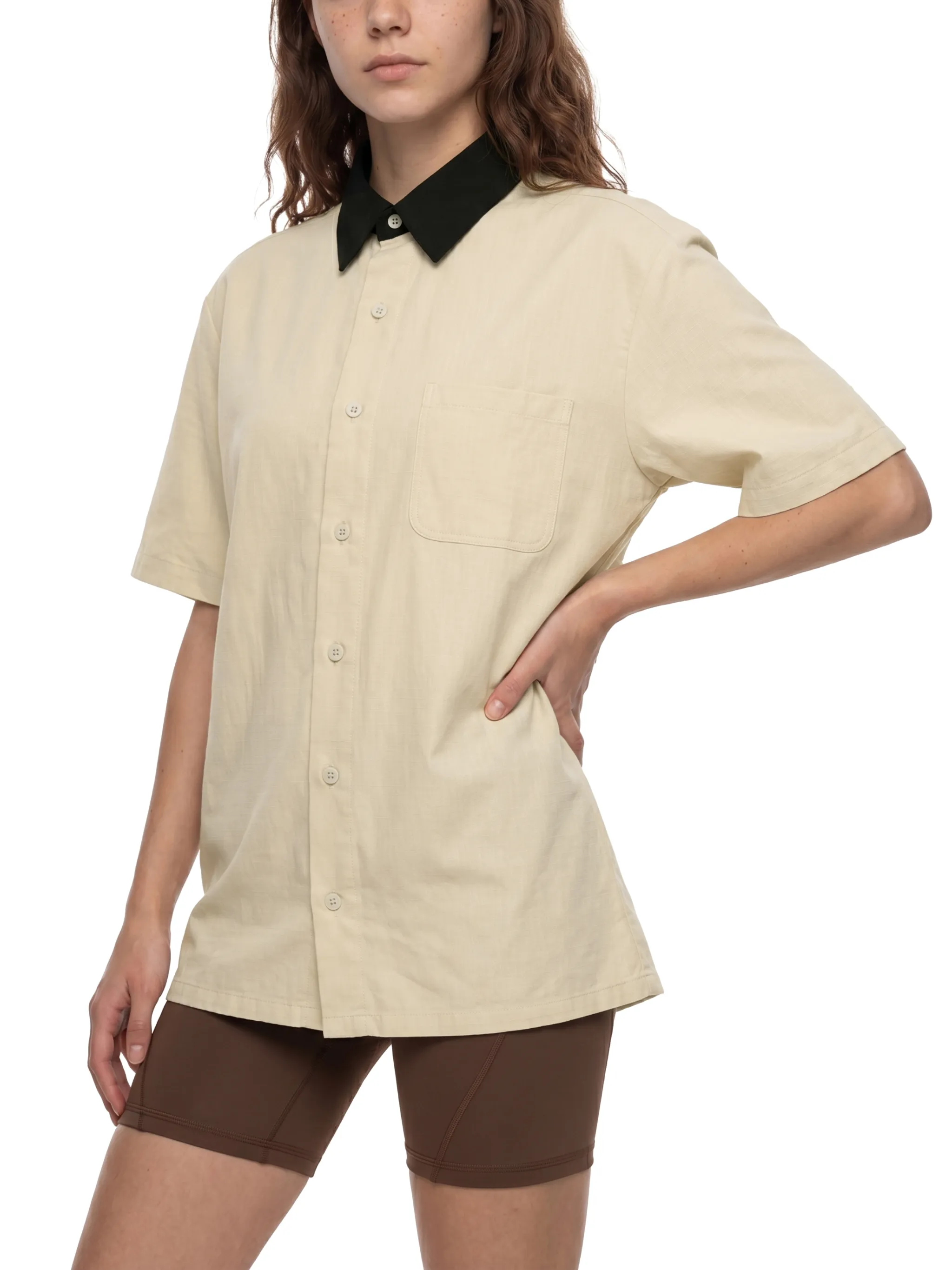Unisex Color Block Short Sleeve Shirt