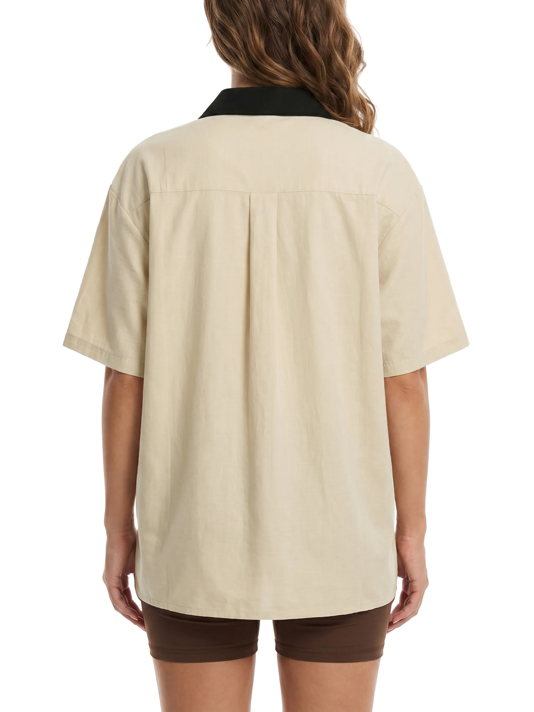 Unisex Color Block Short Sleeve Shirt