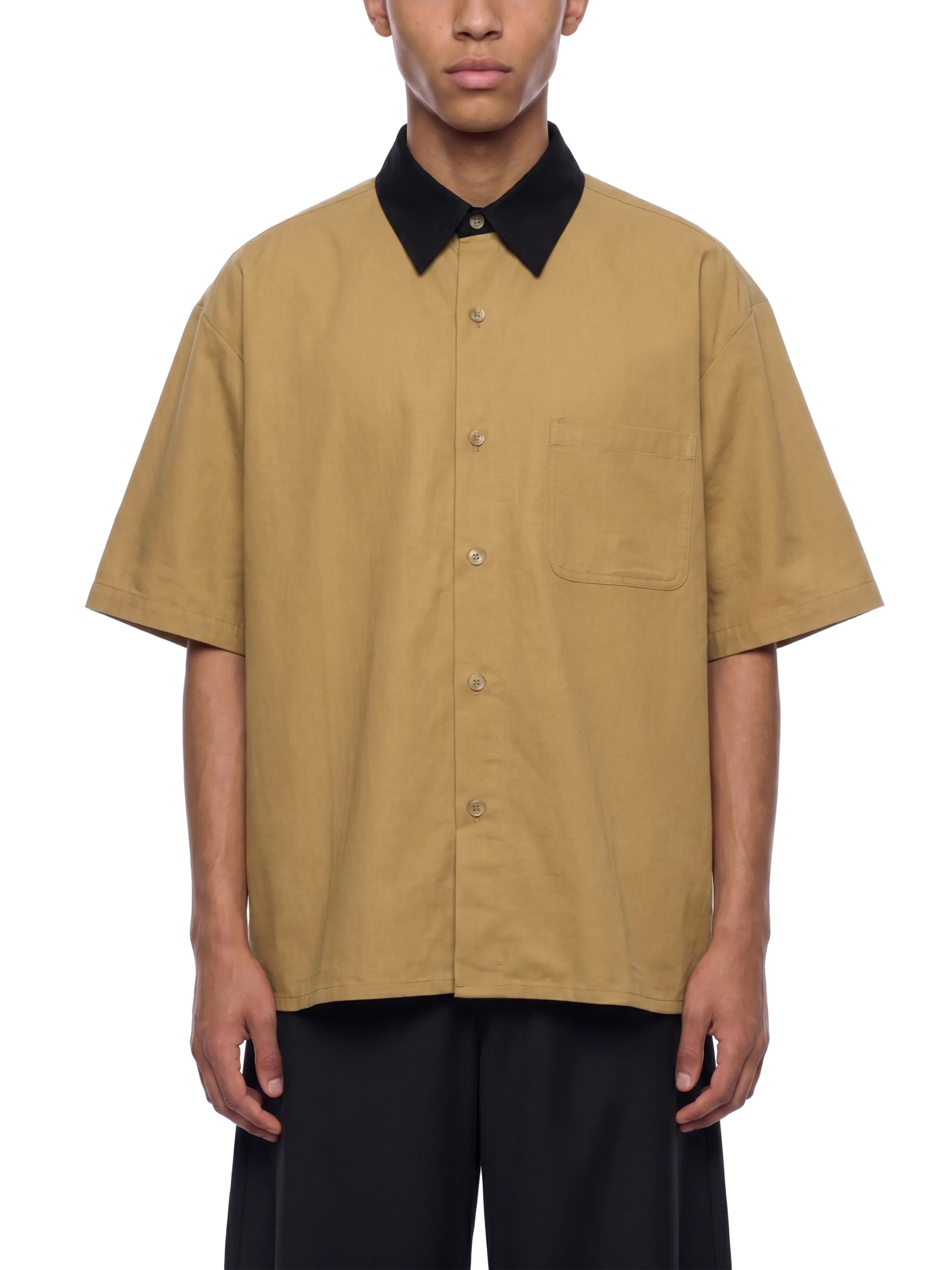 Unisex Color Block Short Sleeve Shirt