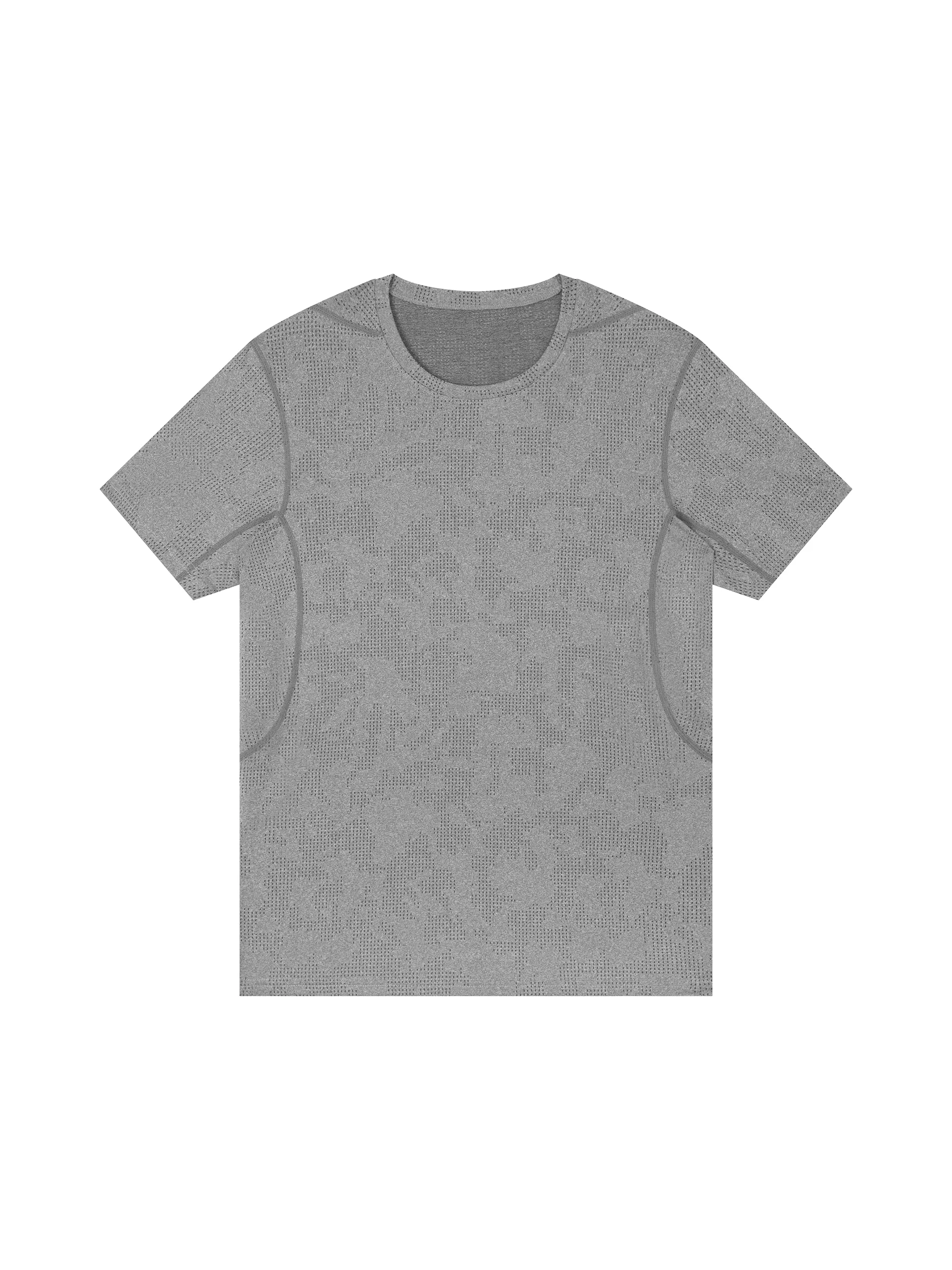 Men's Jacquard Slim Mesh T-Shirt - Main Image