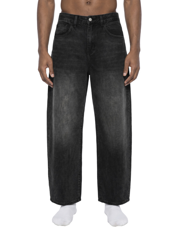 Men's Sunfade Vintage Wash Barrel Leg Jeans