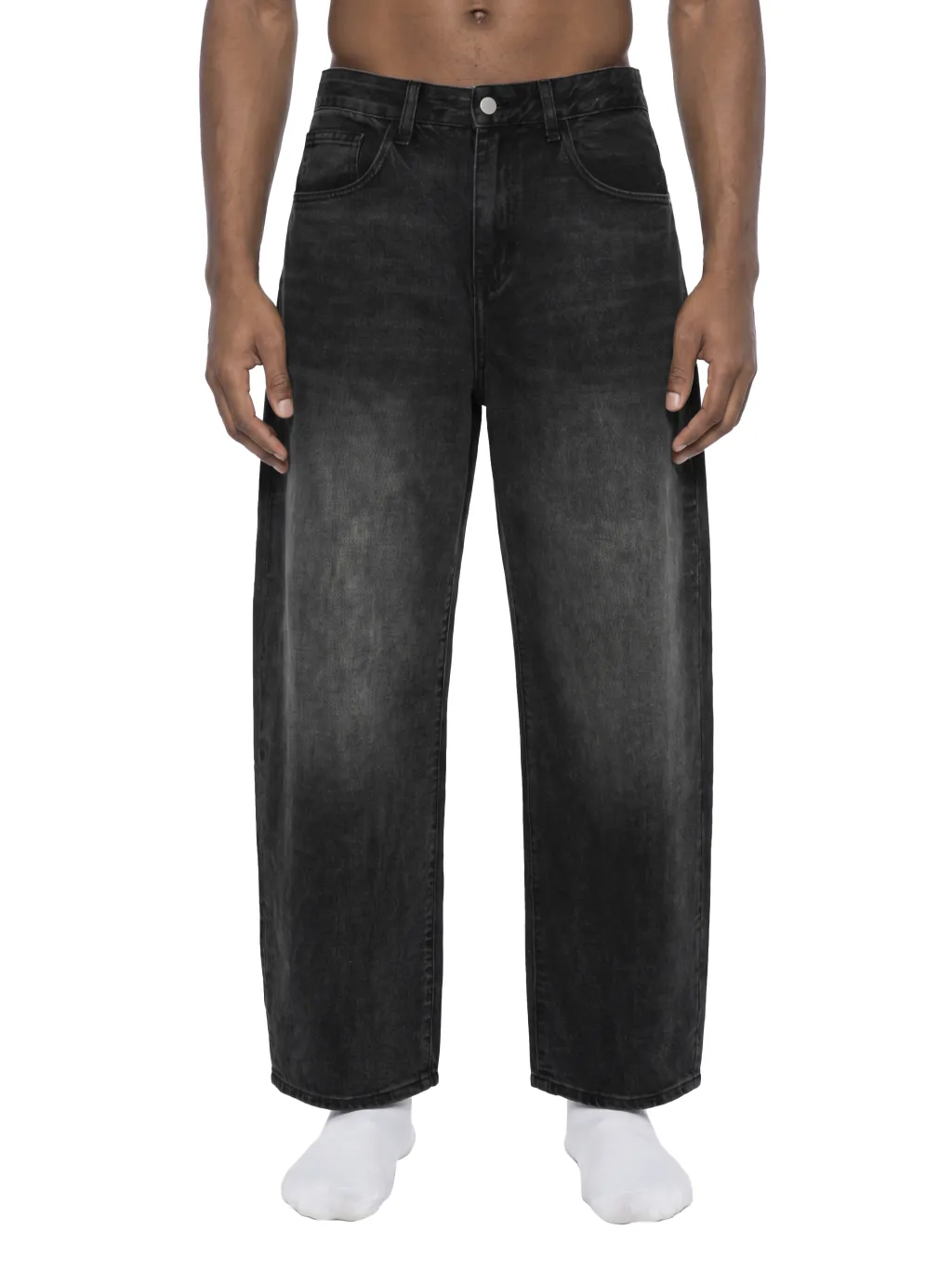 Men's Sunfade Vintage Wash Barrel Leg Jeans