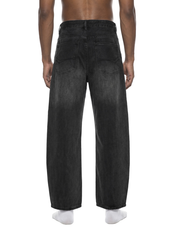Men's Sunfade Vintage Wash Barrel Leg Jeans