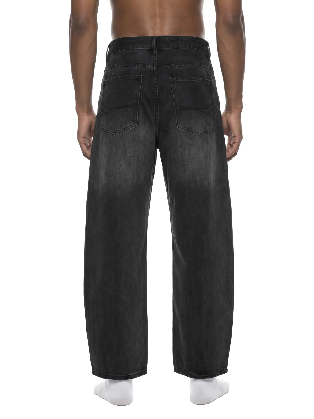 Men's Sunfade Vintage Wash Barrel Leg Jeans