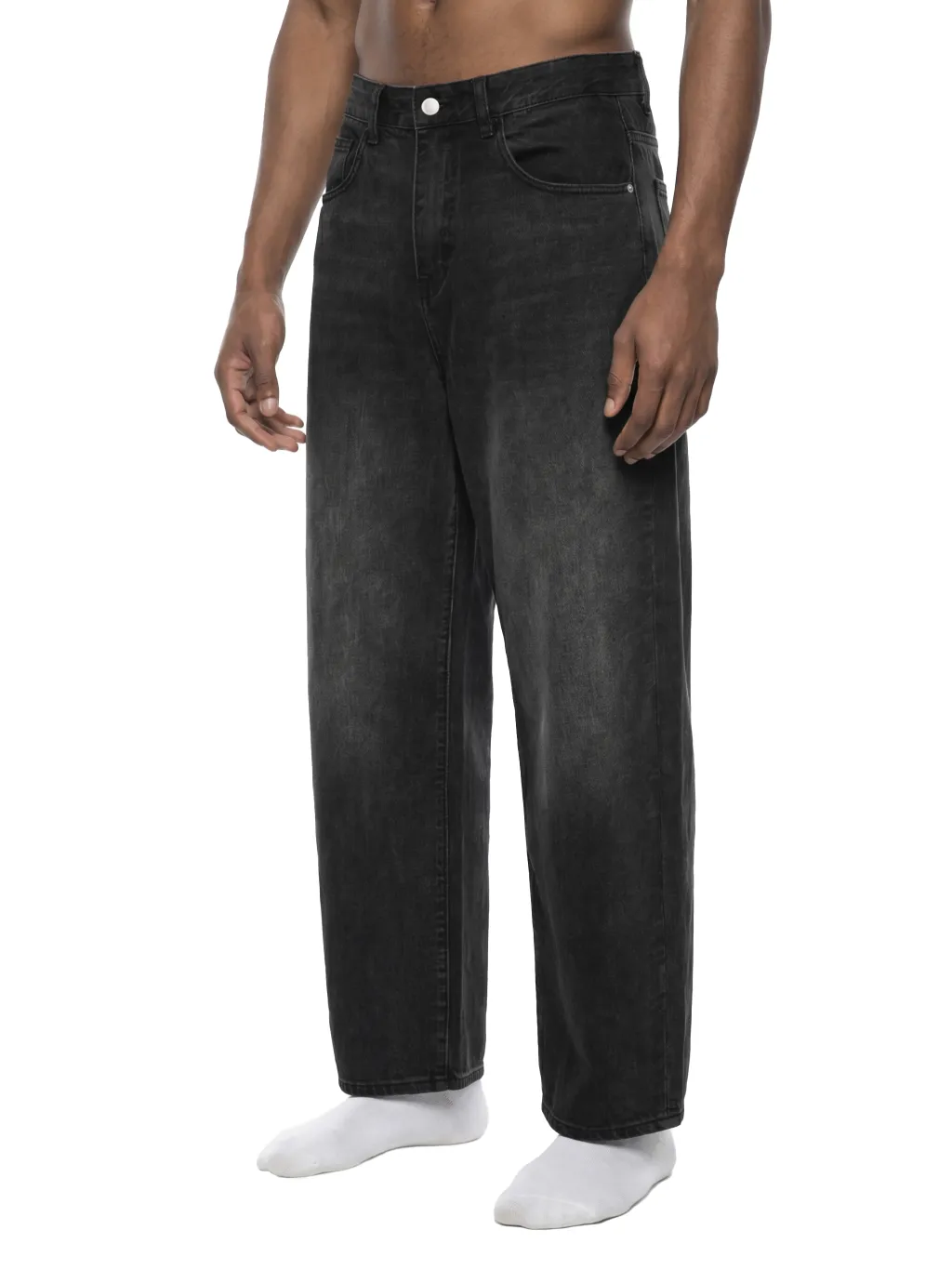 Men's Sunfade Vintage Wash Barrel Leg Jeans