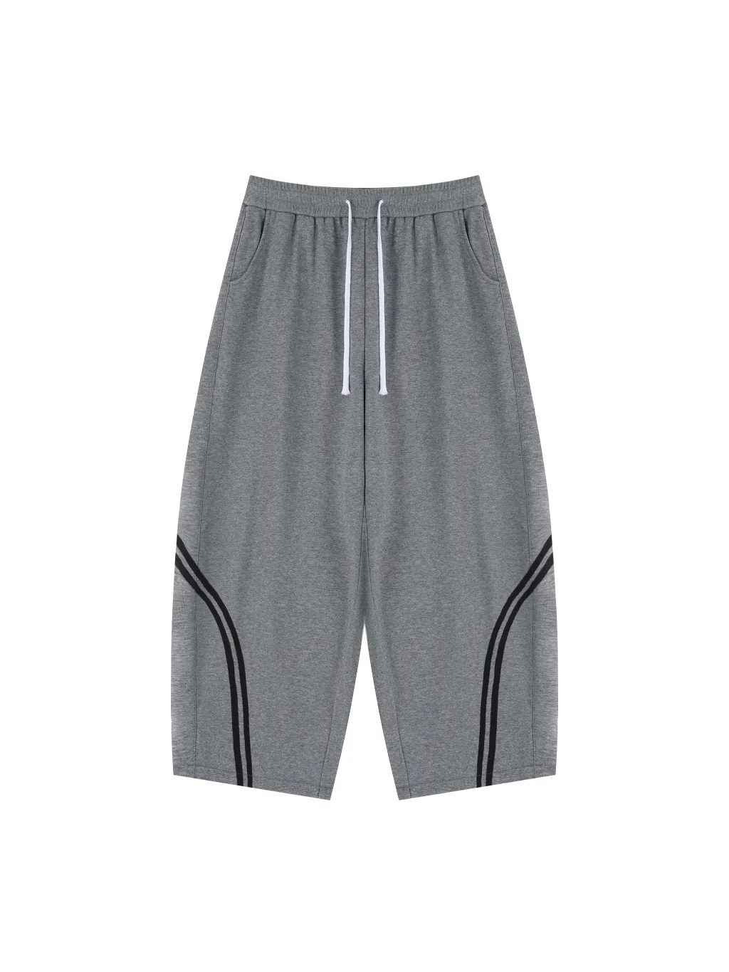 Unisex Wide Leg Piping Sweatpants - Main Image