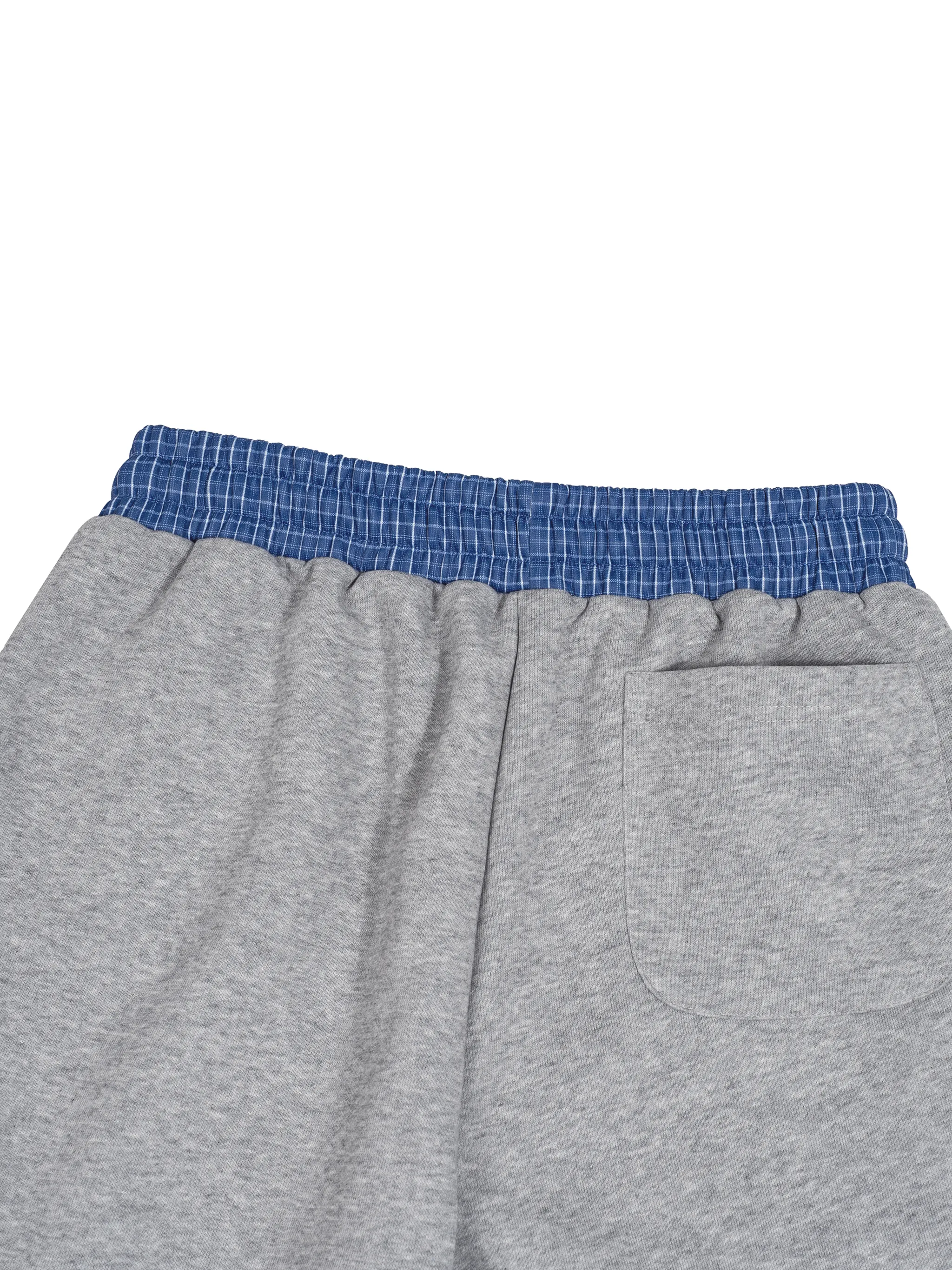 Unisex Plaid Waistband Shorts