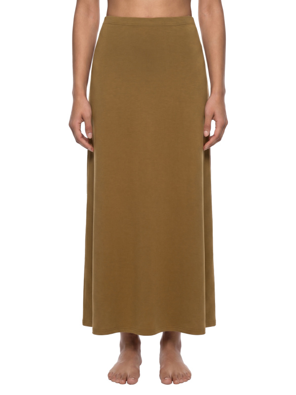Women's Solid Color Knit Maxi Skirt