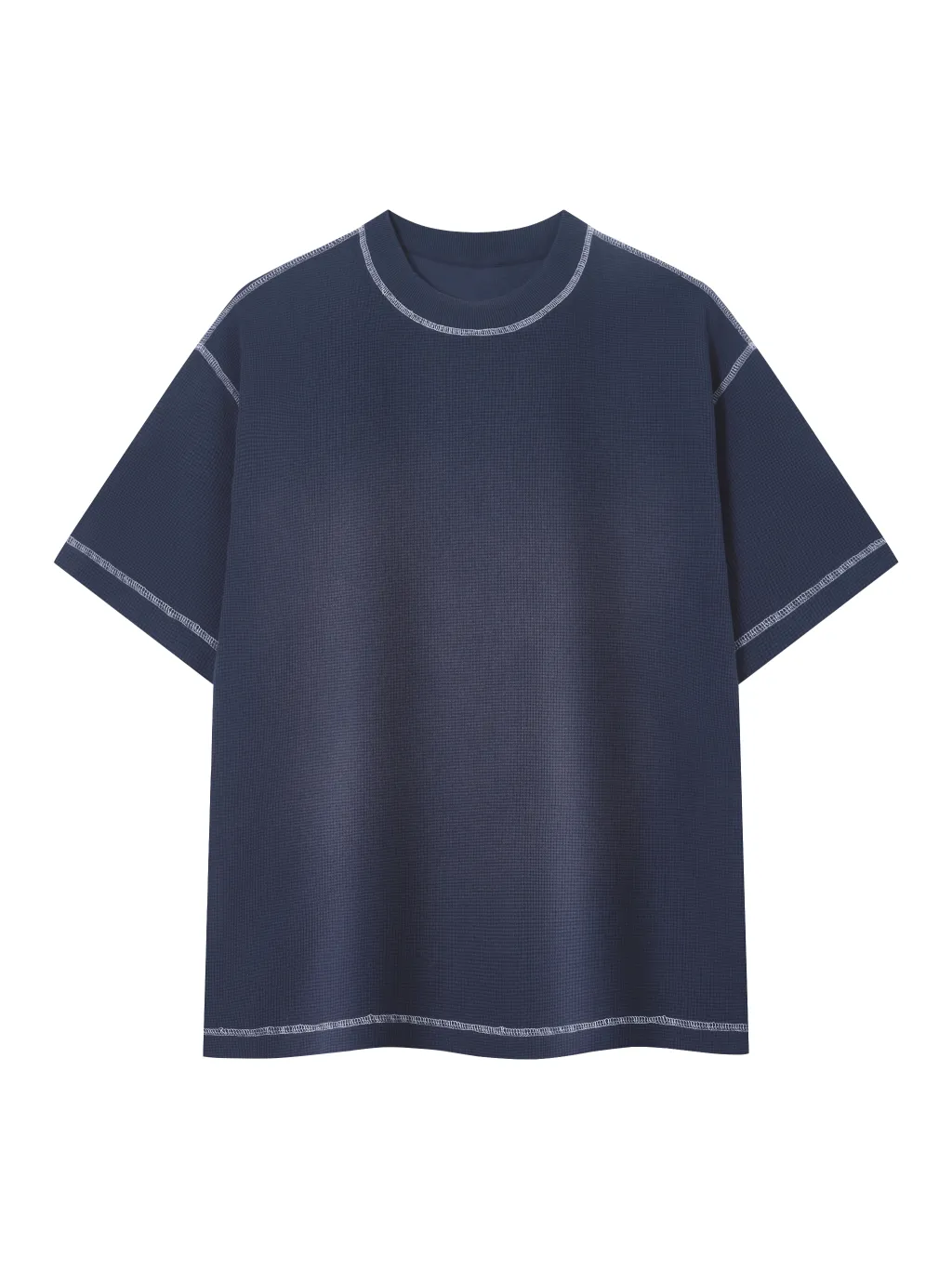 Unisex Sunfade Waffle Boxy T-Shirt - Main Image