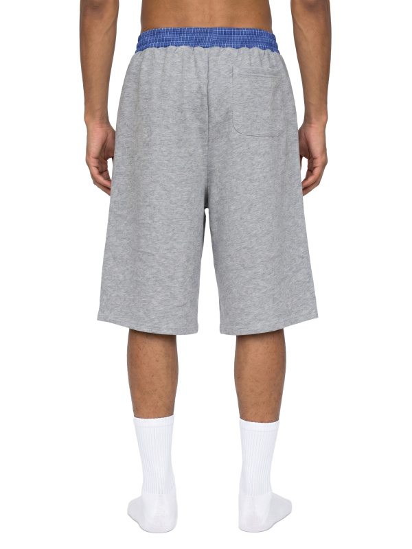 Unisex Plaid Waistband Shorts