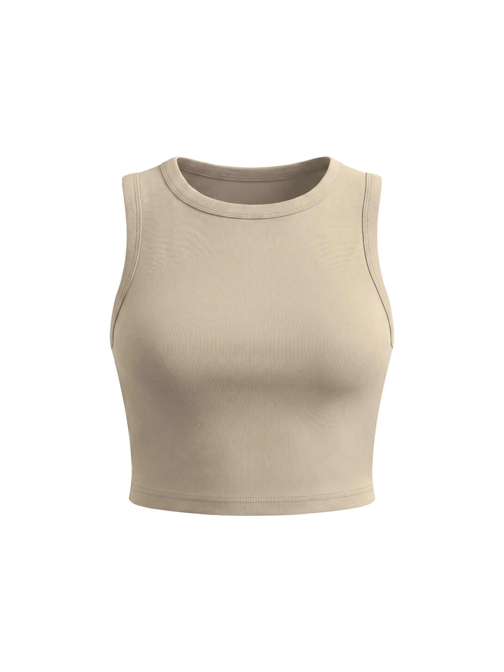 Women's Tight Crewneck Crop Tank Top