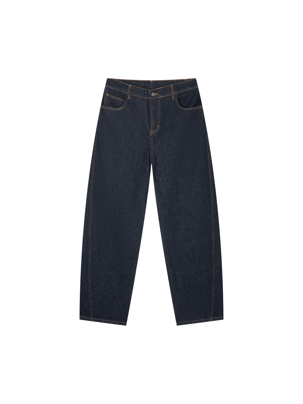 Men's Vintage Wash Barrel Leg Jeans - Main Image