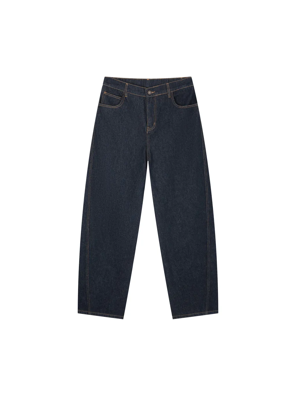 Men's Vintage Wash Barrel Leg Jeans - Main Image