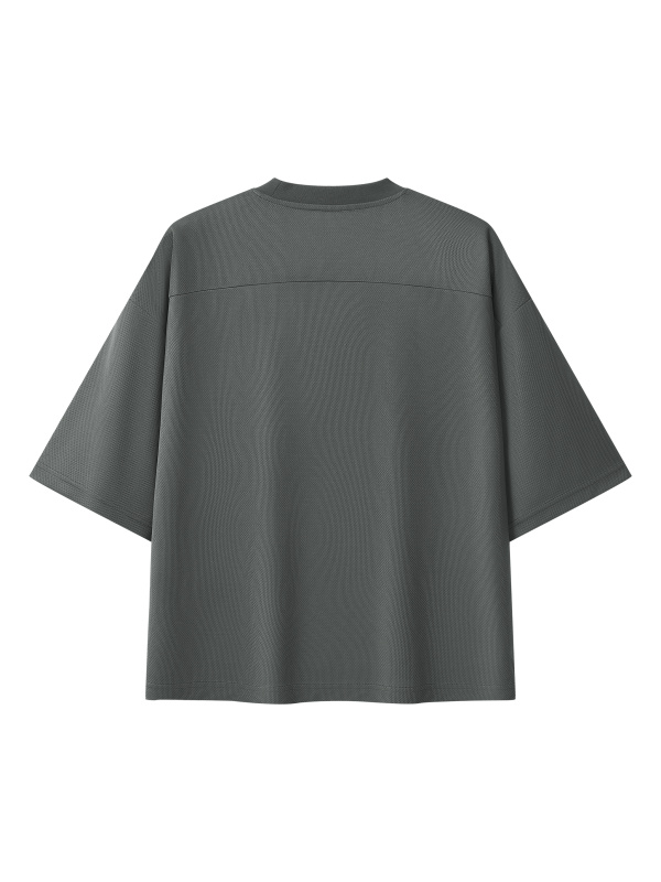 Unisex Boxy Mesh Crewneck T-Shirt