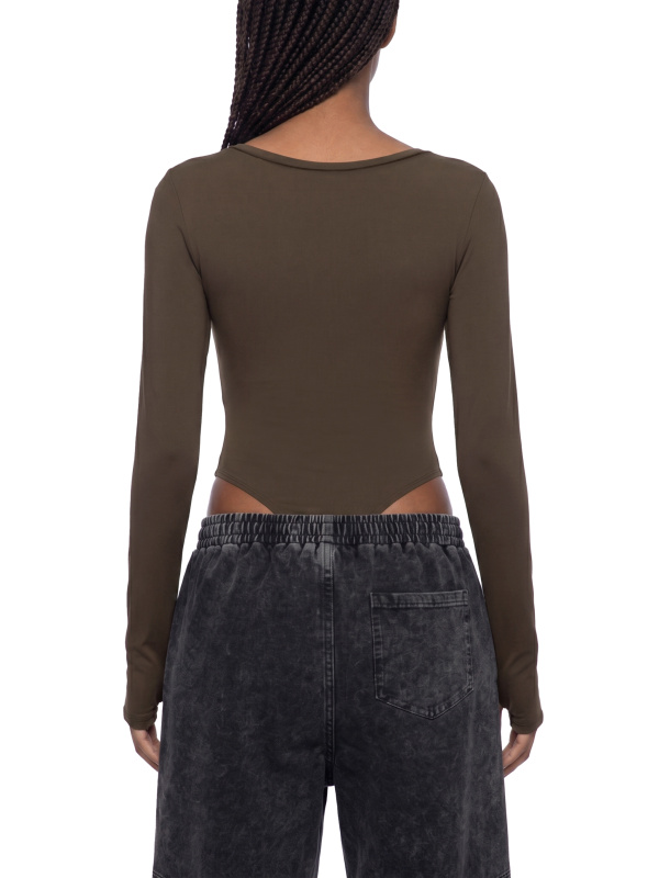 Women's Tight Long Sleeve Yoga Bodysuit