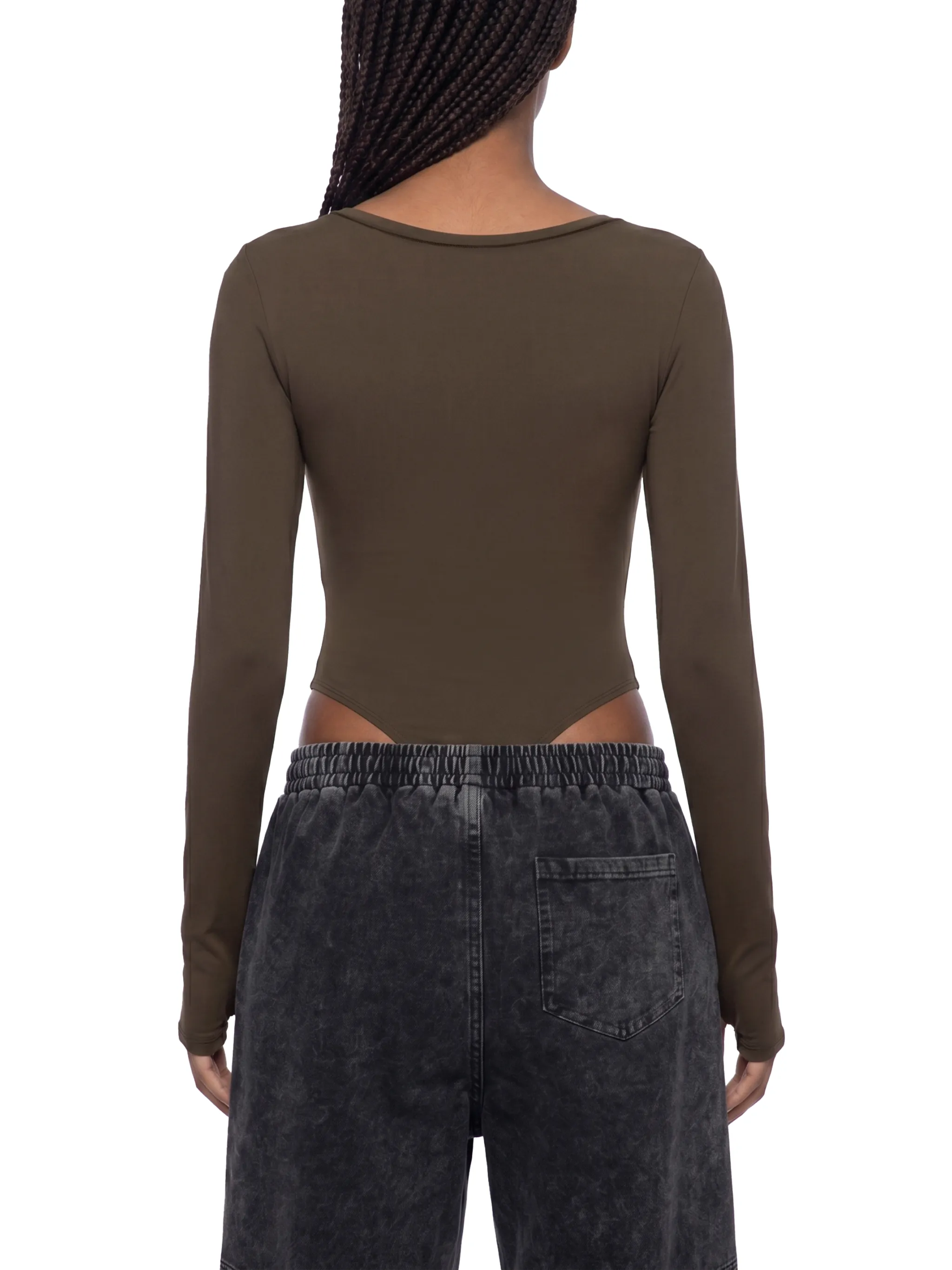 Women's Tight Long Sleeve Yoga Bodysuit