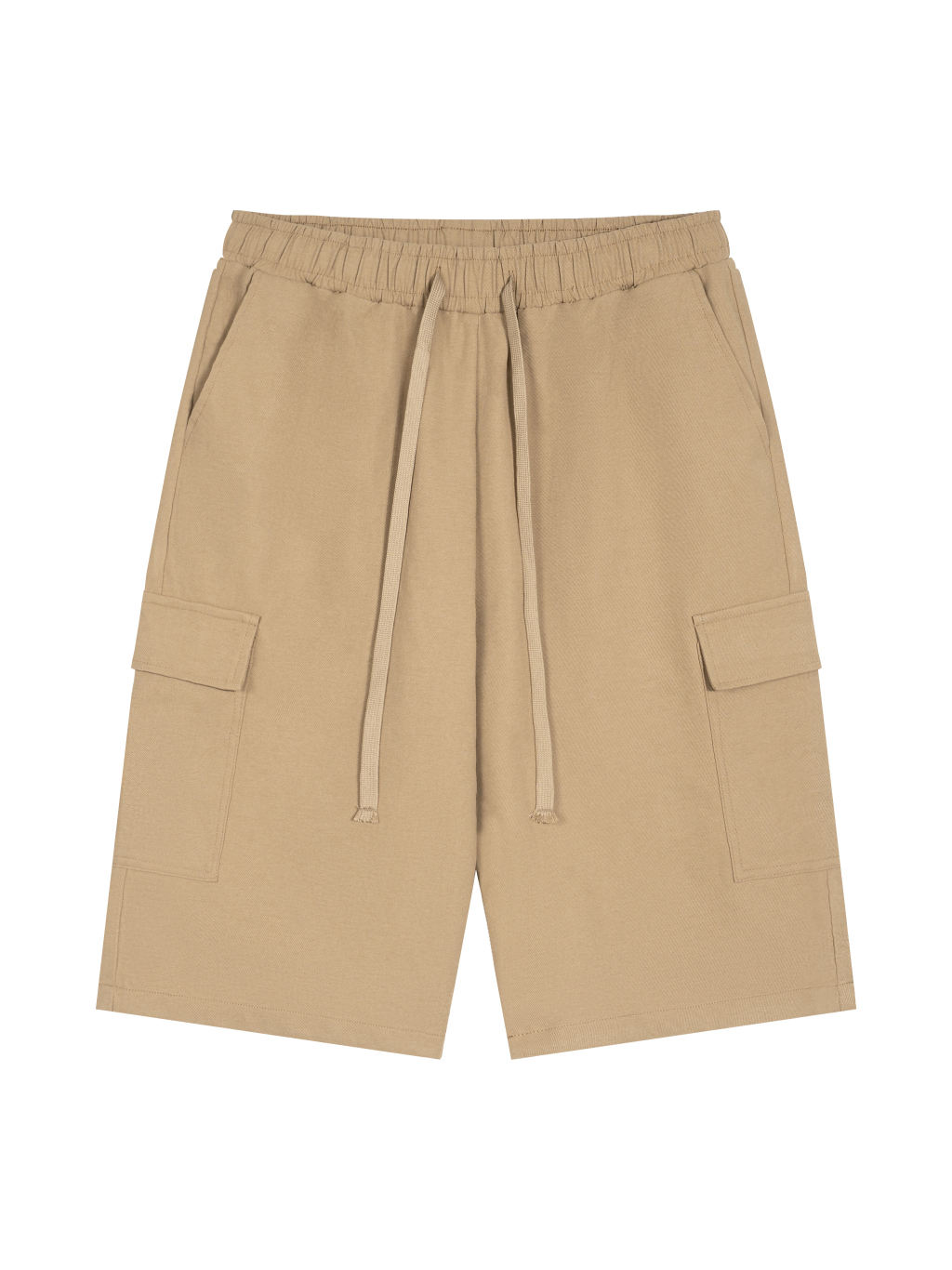 Unisex Drawstring Cargo Shorts - Main Image
