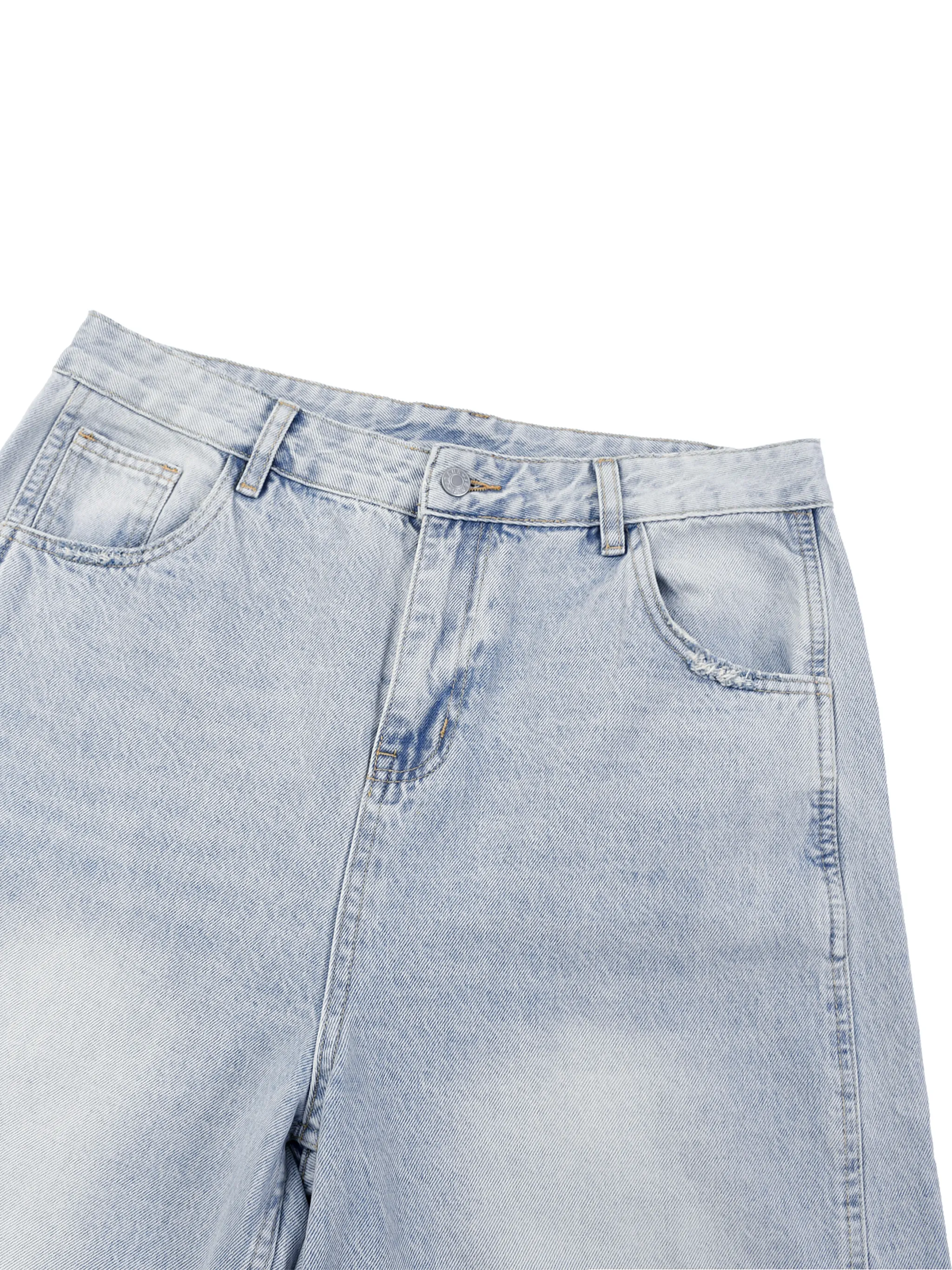 Men's Vintage Wash Sunfade Barrel Leg Jeans