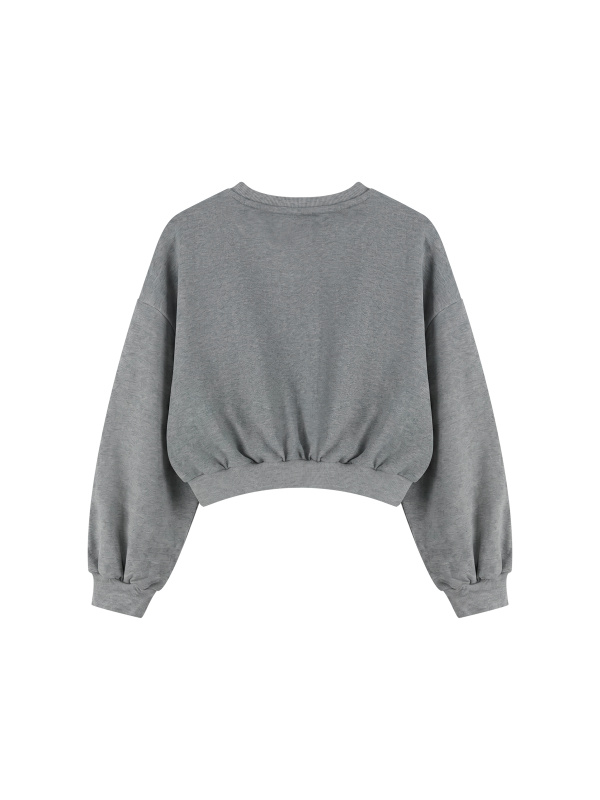 Women's Boxy Cropped Crewneck Sweatshirt