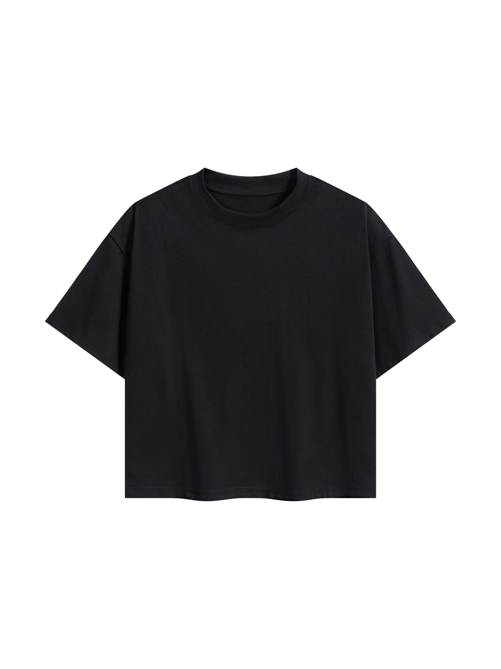 Unisex Boxy Drop Shoulder Crop T-Shirt - Main Image