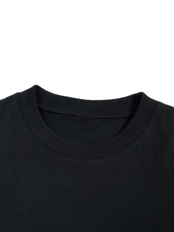 Unisex Boxy Drop Shoulder Crop T-Shirt
