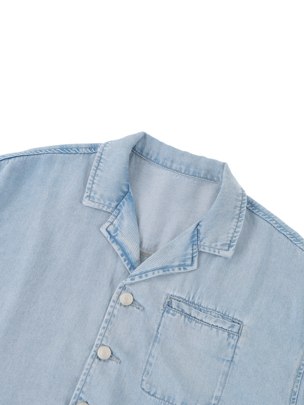 Women's Vintage Wash Boxy Cropped Shirt