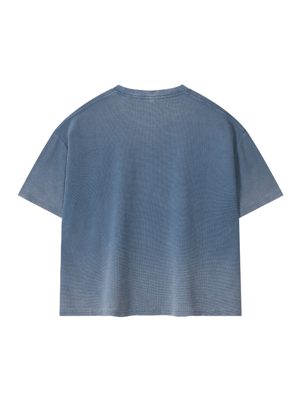 Unisex Vintage Wash Sunfade Boxy Waffle T-Shirt