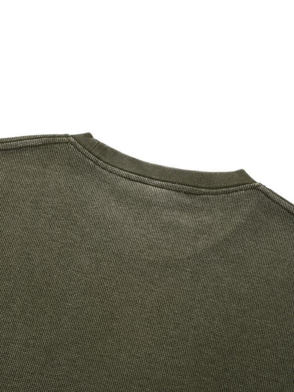 Unisex Vintage Wash Sunfade Boxy Waffle T-Shirt