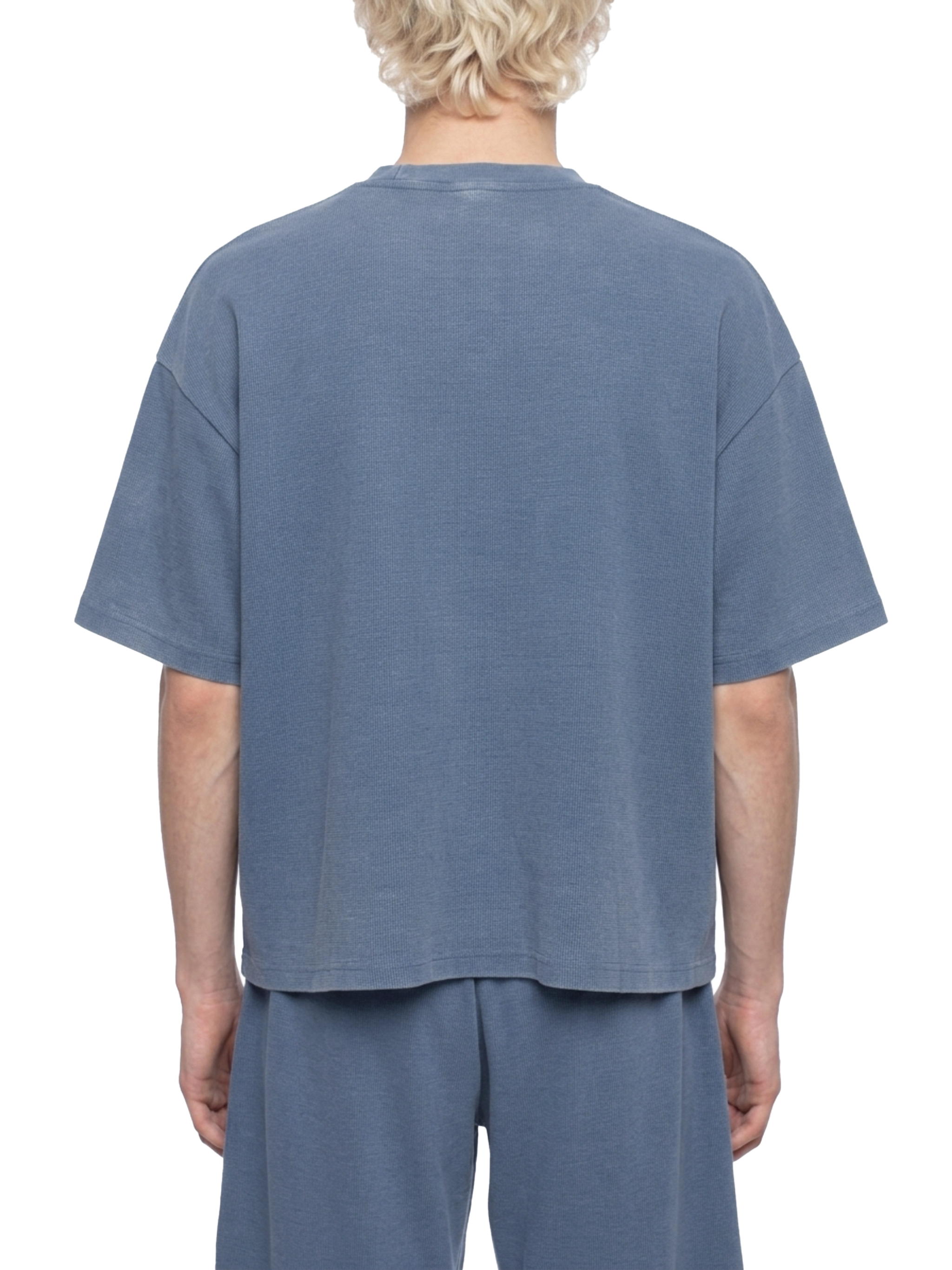 Unisex Vintage Wash Sunfade Boxy Waffle T-Shirt #UT0102 | TAPSTITCH