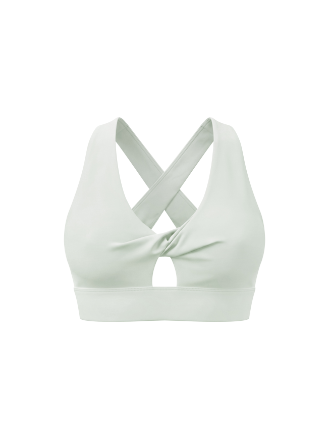 Women's Twist Front V-Neck Sports Bra