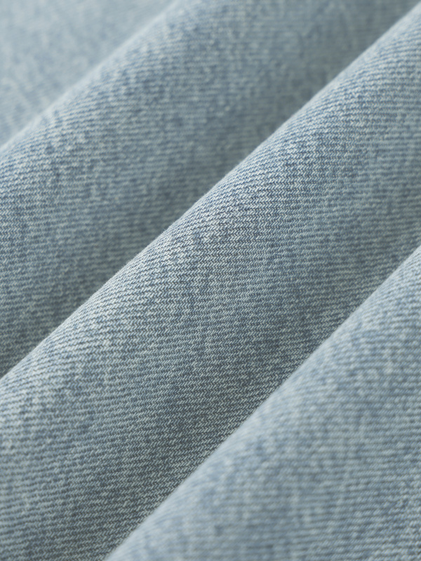 Unisex Vintage Wash Boxy Raw Hem Denim T-Shirt