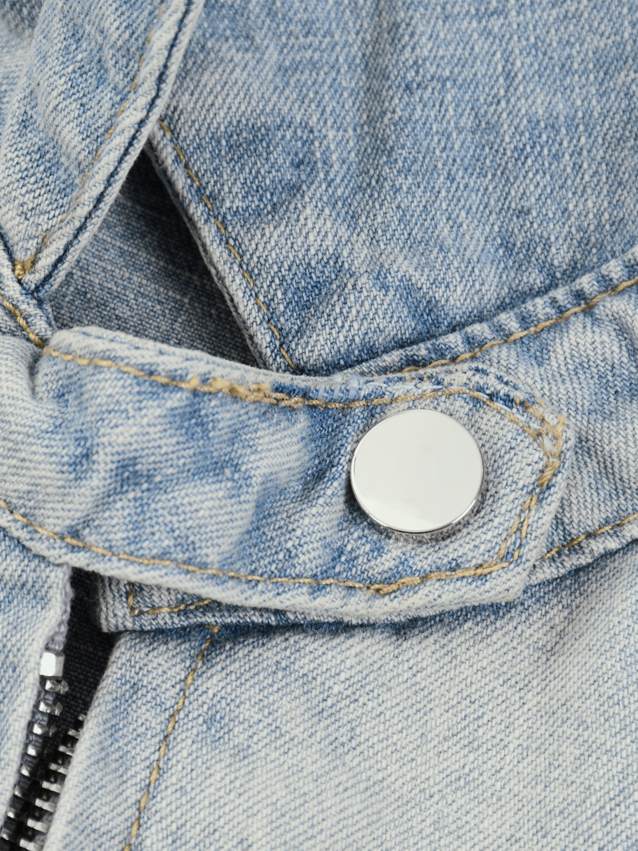 Unisex Vintage Wash Full-Zip Denim Jacket #UT0101 | TAPSTITCH