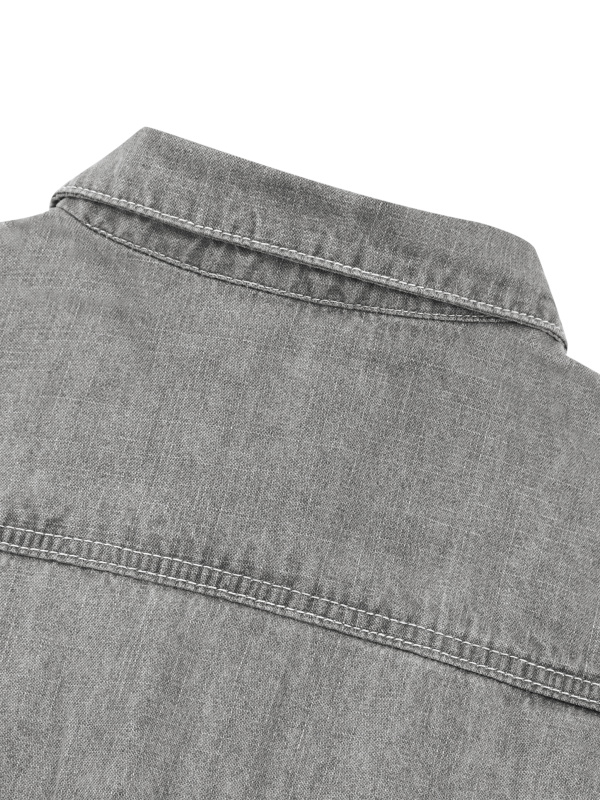 Unisex Vintage Wash Denim Shirt