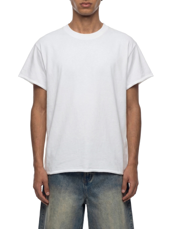 Unisex Boxy Raw Edge T-Shirt
