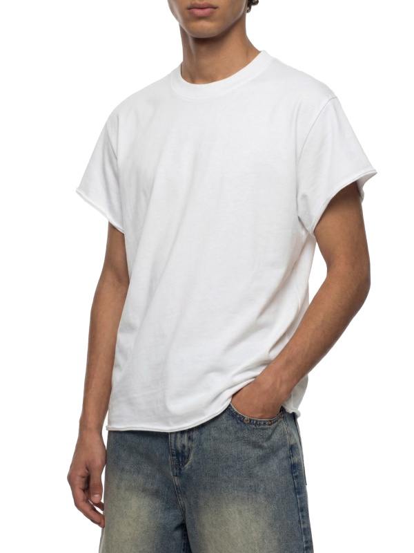 Unisex Boxy Raw Edge T-Shirt