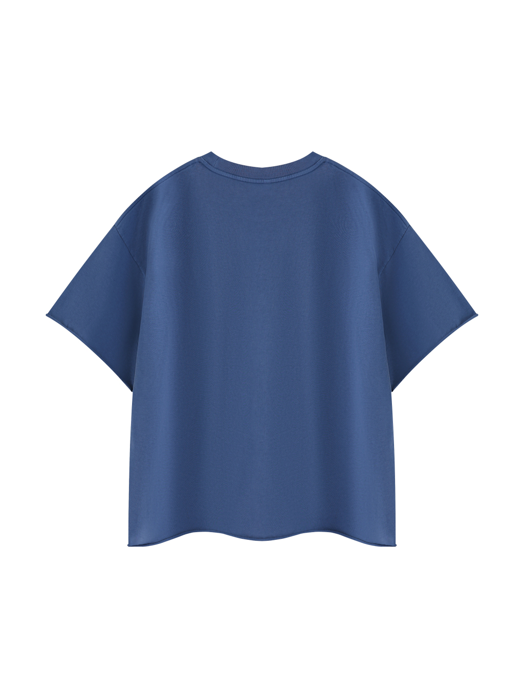 Unisex Boxy Raw Edge T-Shirt - Thumbnail Image