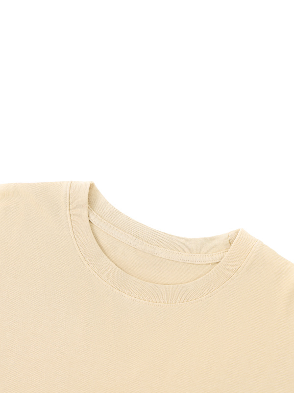 Unisex Boxy Raw Edge T-Shirt