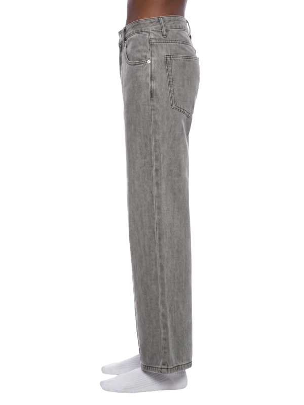 Unisex Vintage Wash Straight Leg Jeans