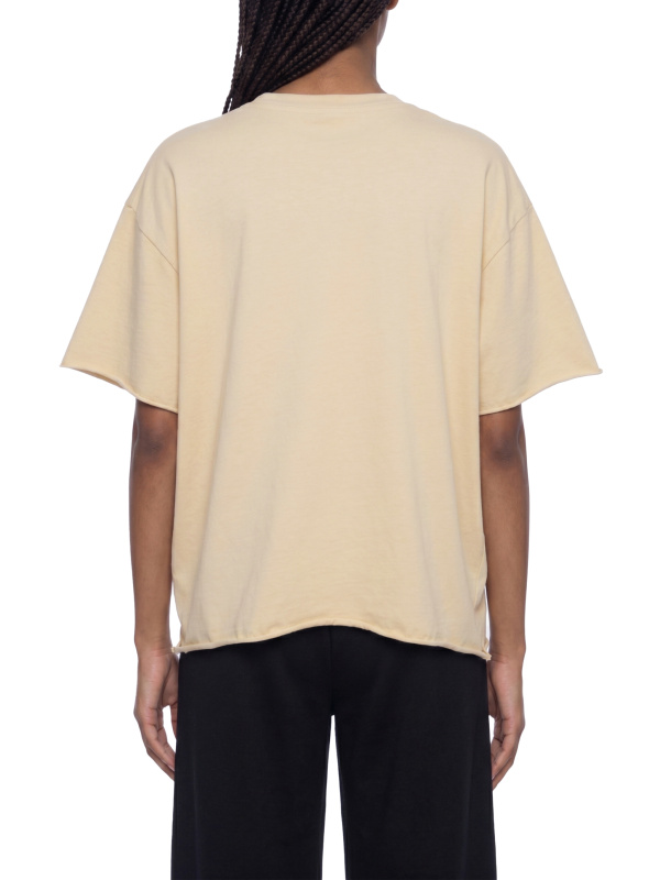 Unisex Boxy Raw Edge T-Shirt
