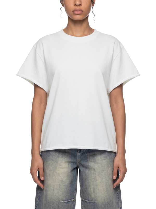 Unisex Boxy Raw Edge T-Shirt