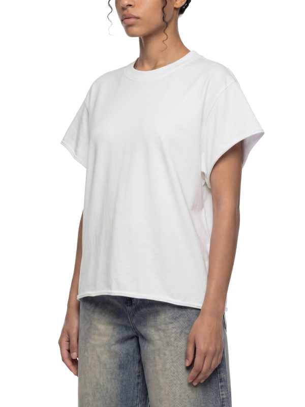 Unisex Boxy Raw Edge T-Shirt