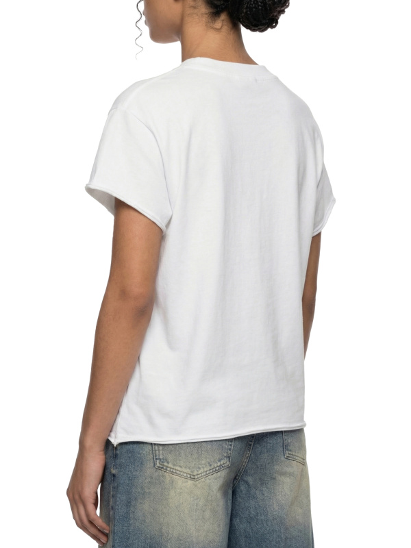 Unisex Boxy Raw Edge T-Shirt