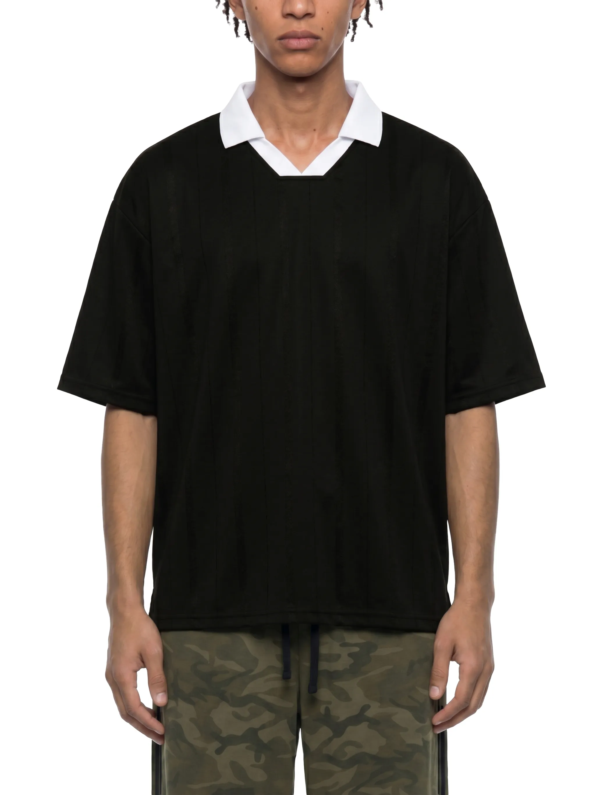 Unisex Striped Boxy Soccer Jersey