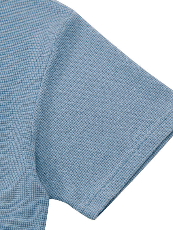 Unisex Waffle Boxy Polo Shirt