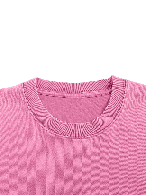Snow Washed Oversized Cotton T-Shirt